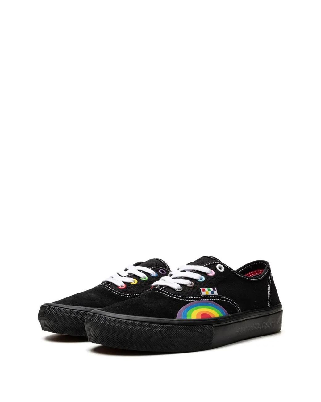 Vans Black Skate Authentic "Pride" Sneakers