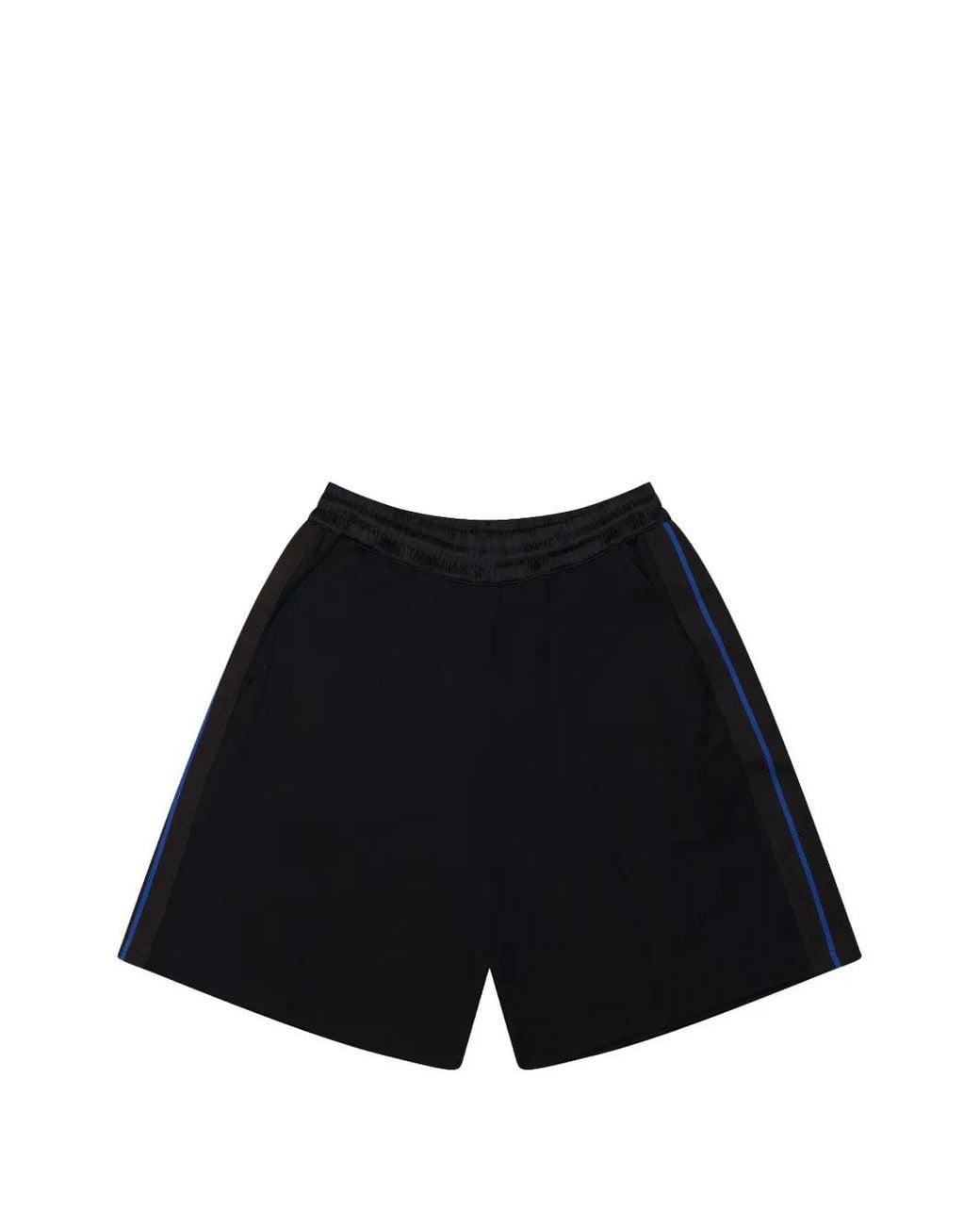 Wales Bonner Black Form Side-Stripe Track Shorts