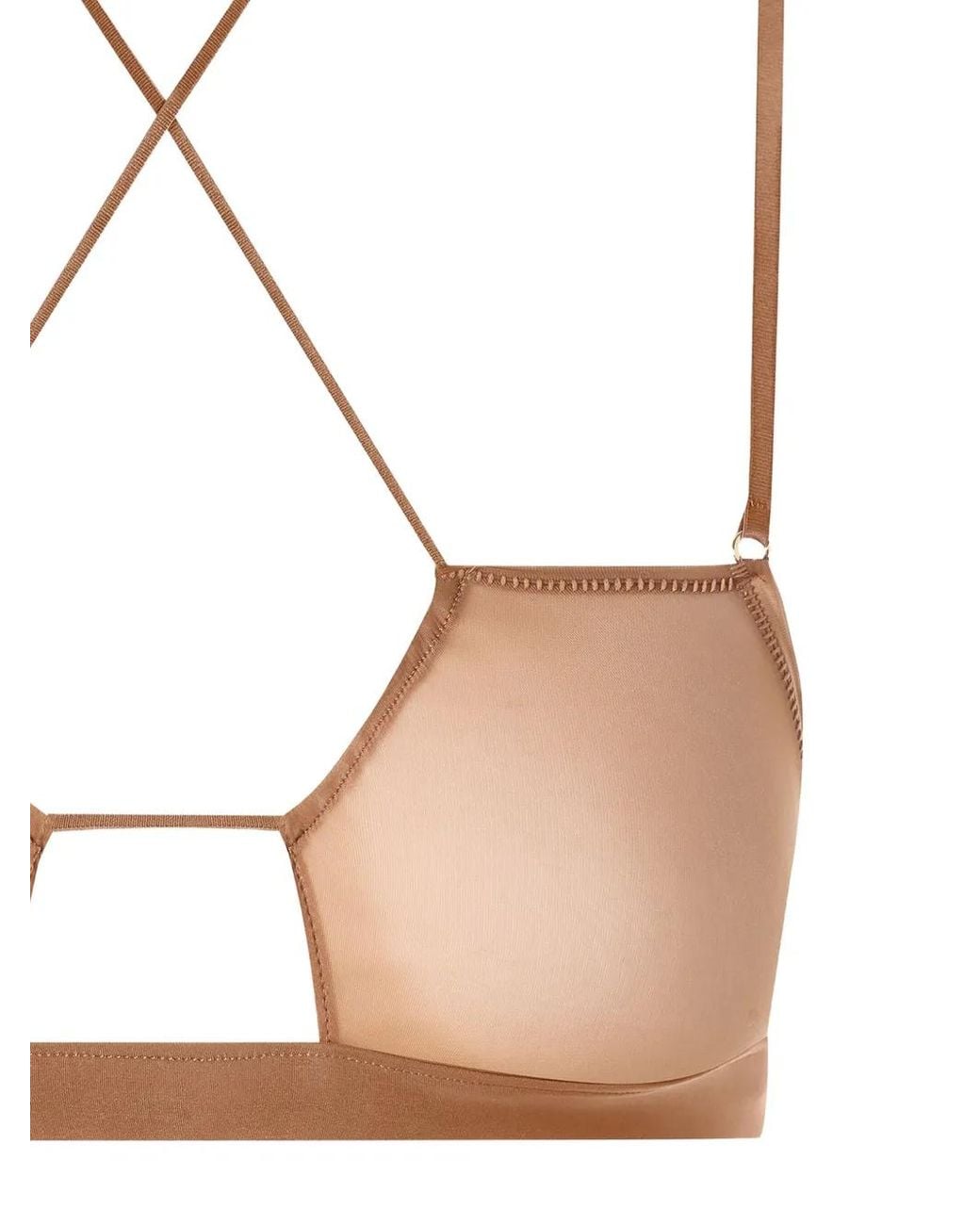 Maison Close White Cross-Back Bralette