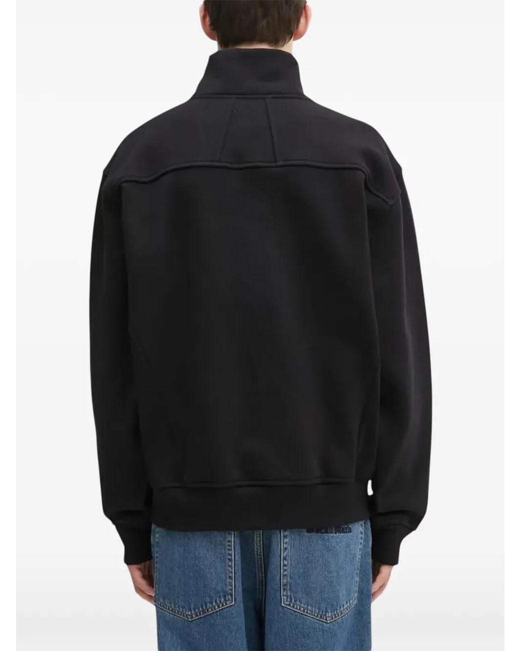Rhude Black Long-Sleeve Sweater for men