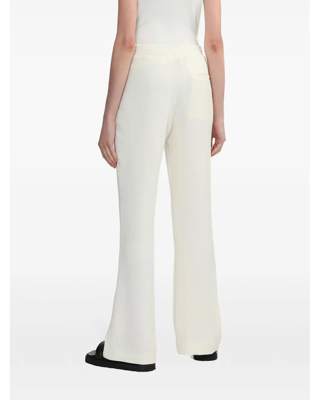 J.W. Anderson Tech-Jersey Flared Broek in het White