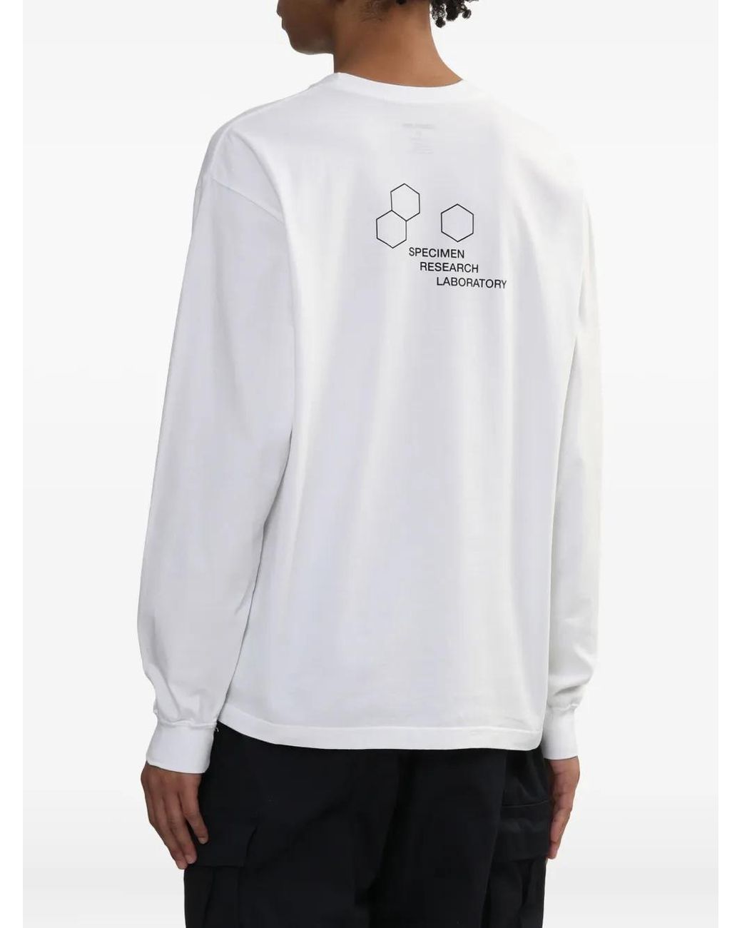 Neighborhood White Srl Logo-Graphic Long-Sleeve T-Shirt for men