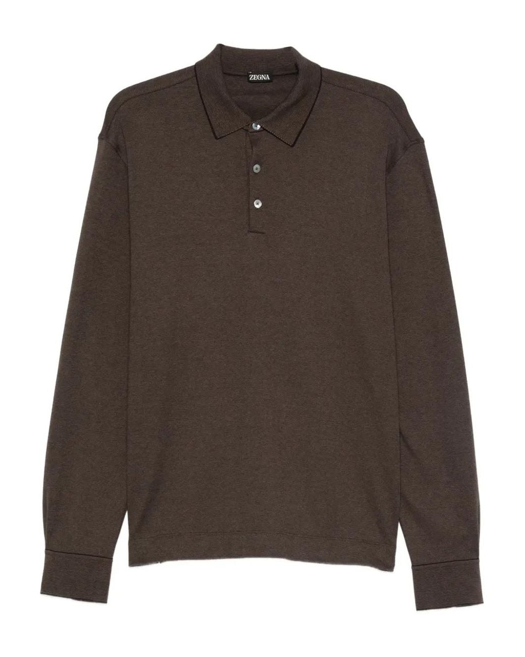 Zegna Brown Round-Neck Knitwear for men