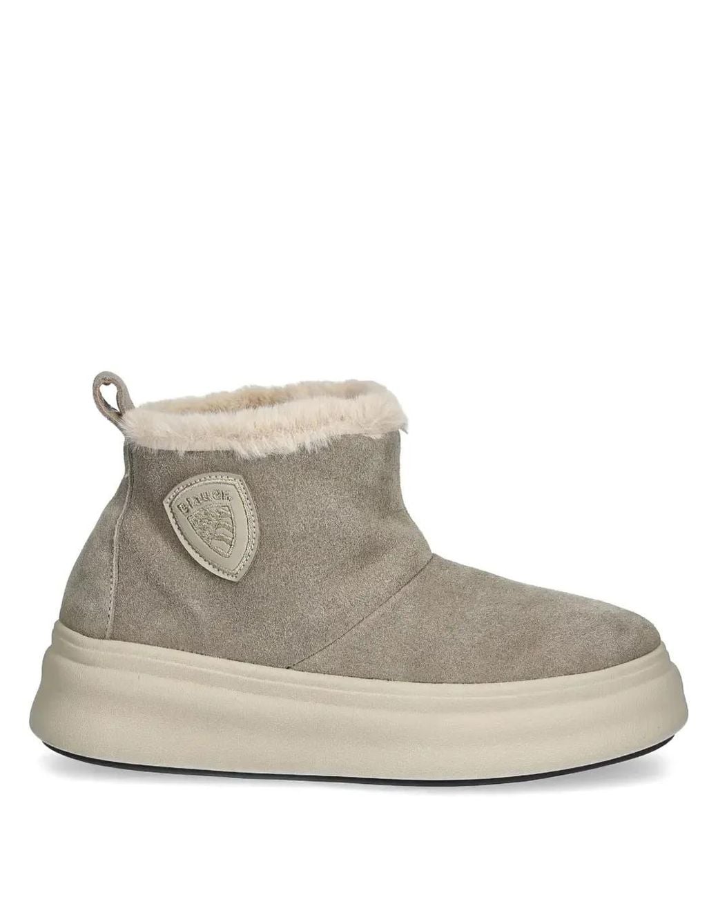 Blauer Natural Suede Ankle Boots