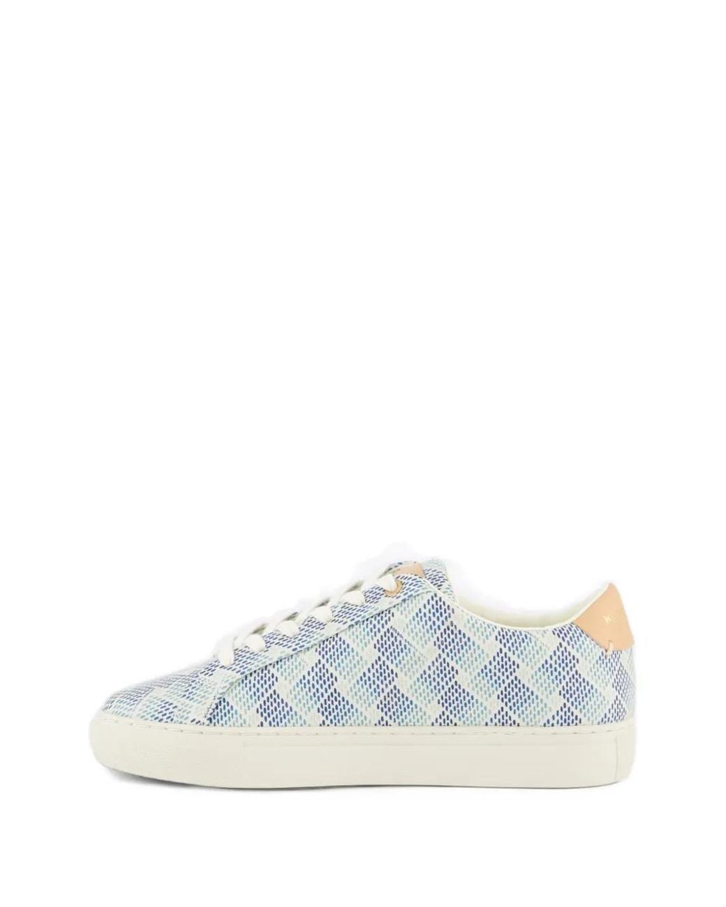 Kurt Geiger White Lane Geometric-Print Sneakers