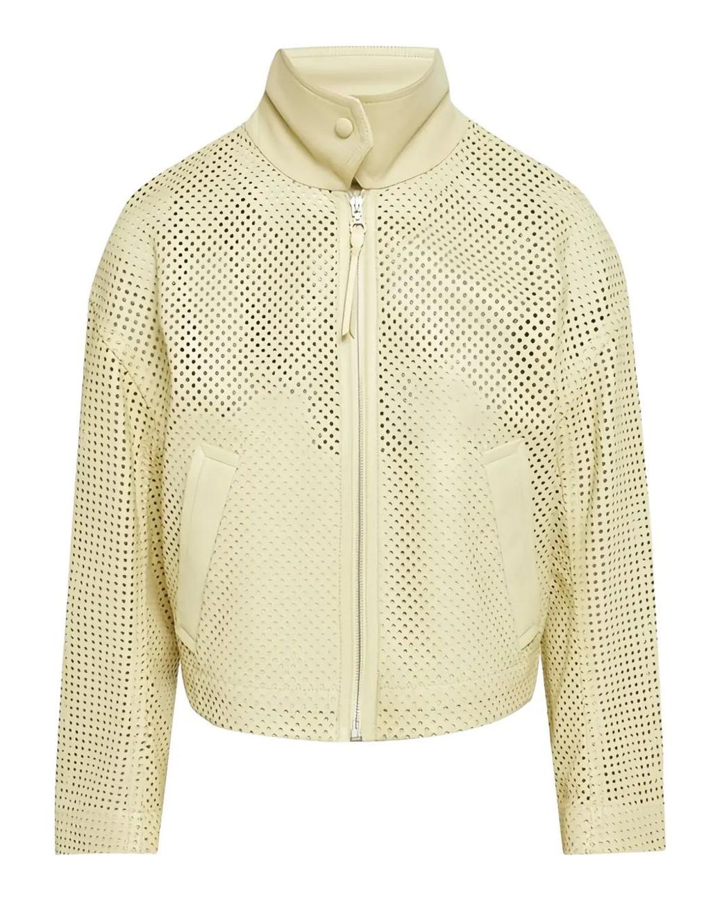 Chaqueta Con Perforaciones Ferragamo de color Yellow