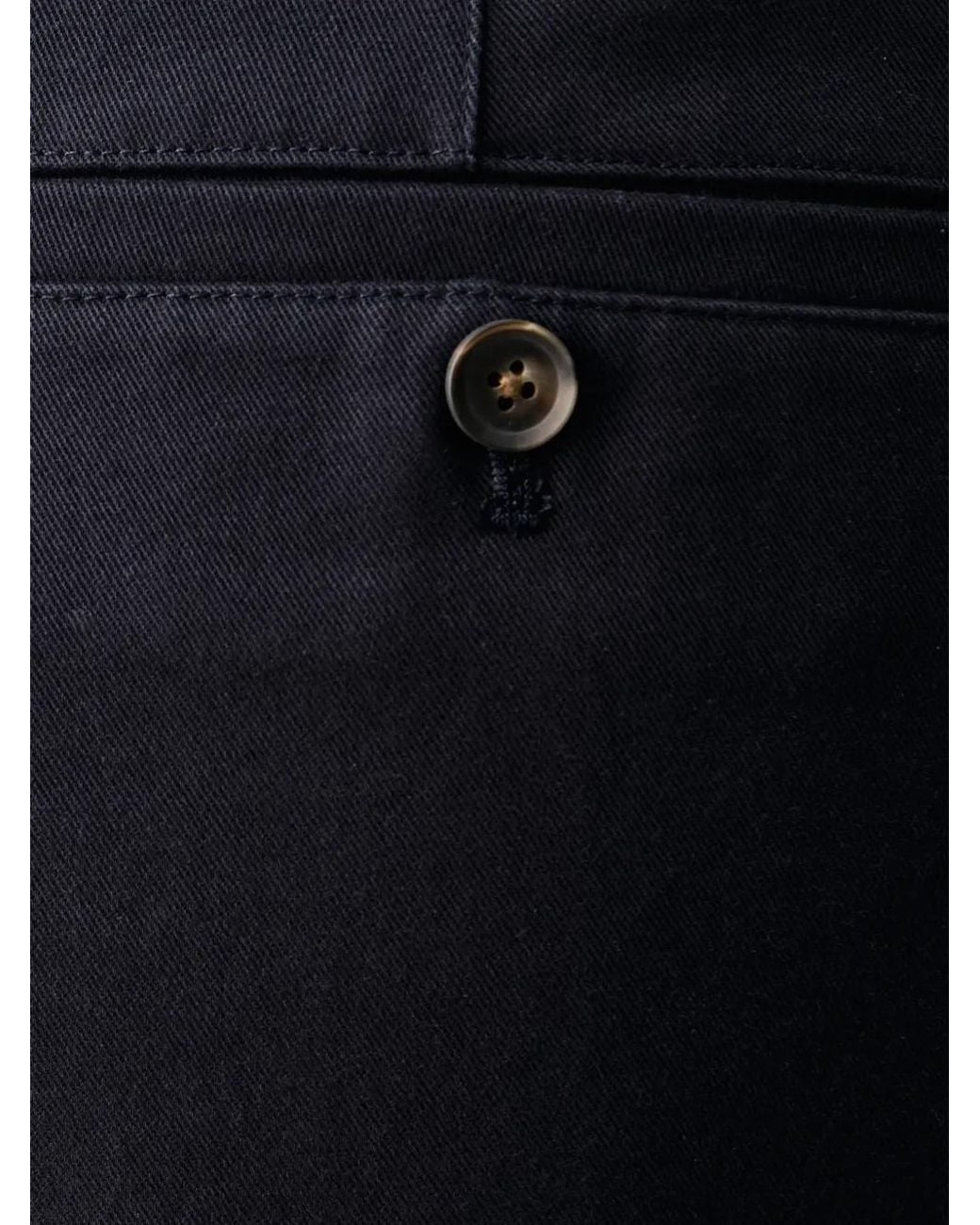 Paul Smith Black Pleated-Detail Twill Trousers for men