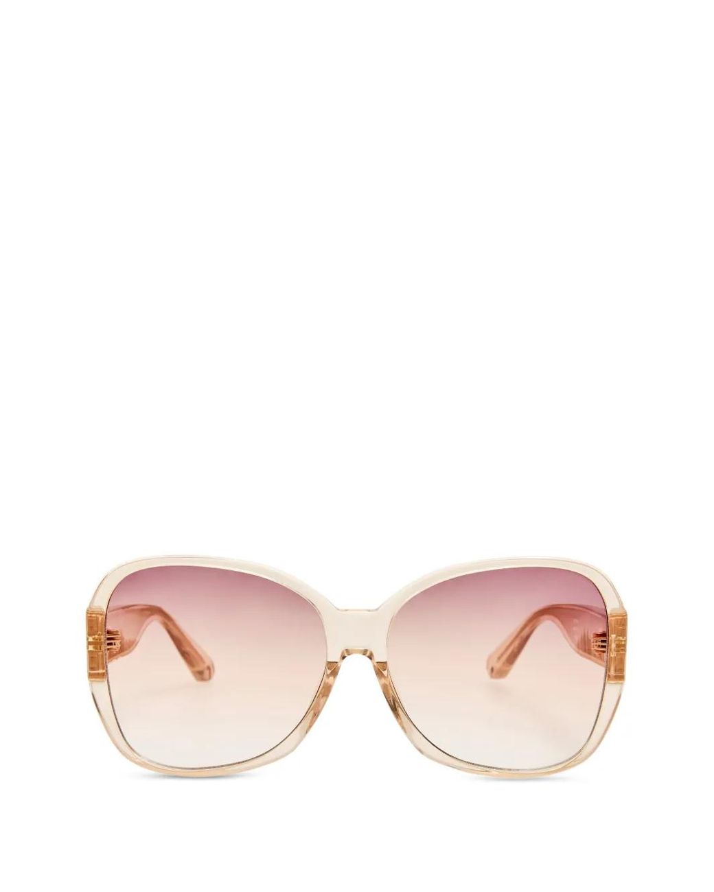 Linda Farrow Pink Oversized-Frame Sunglasses
