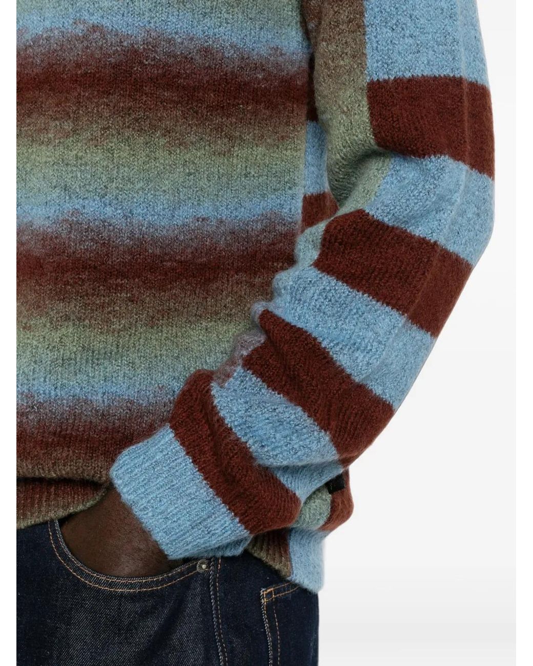 Paul Smith Black Gradient-Effect Striped Sweater for men