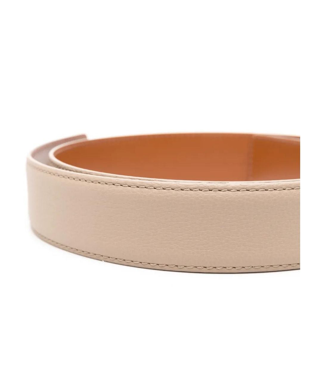 Santoni Brown Leather Belt