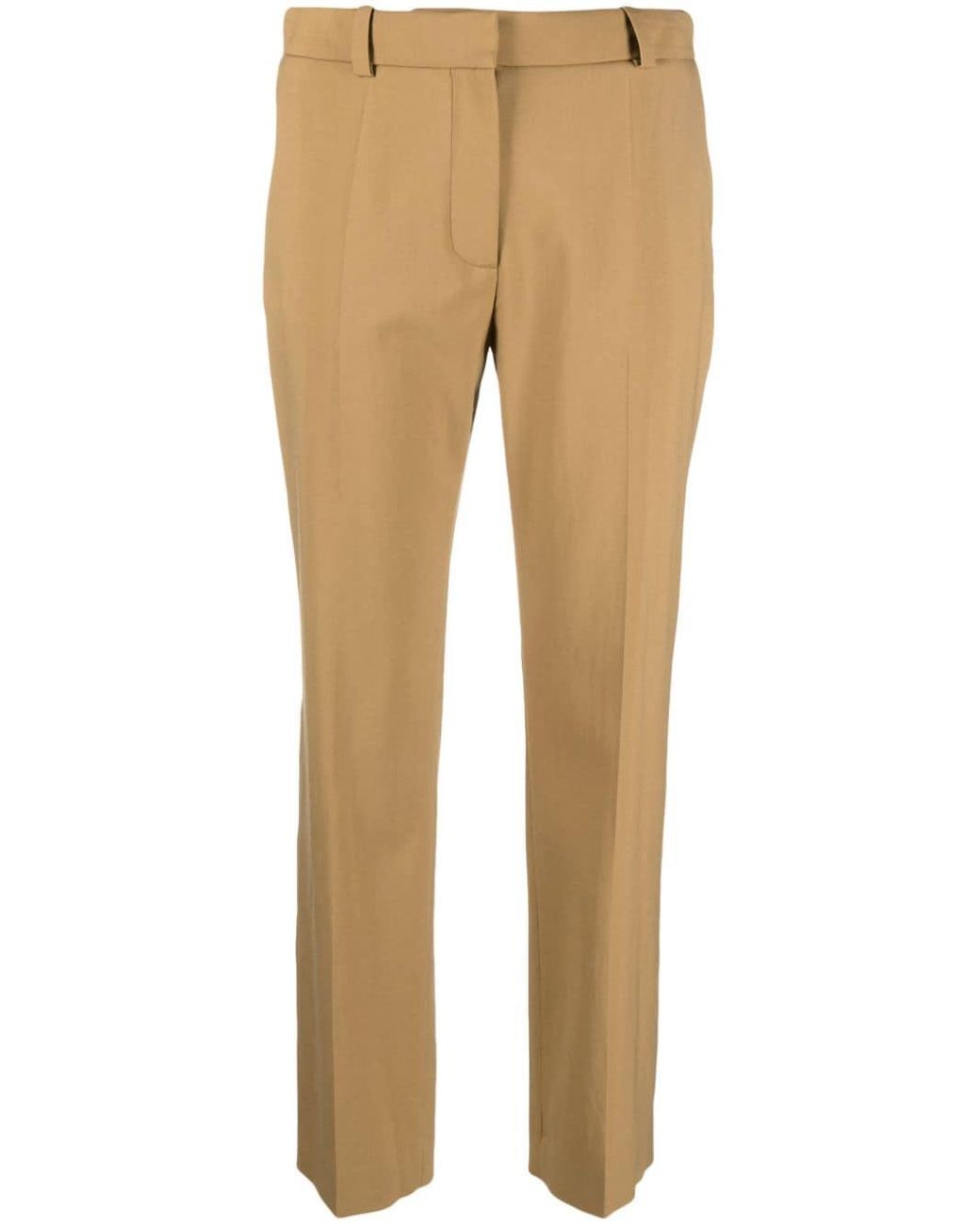 JOSEPH Coleman Cropped Tailored Trousers in Natural