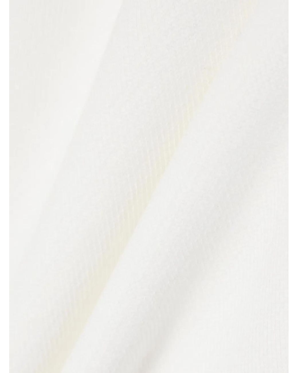 Lacoste White Loose Fit Fleece Joggers