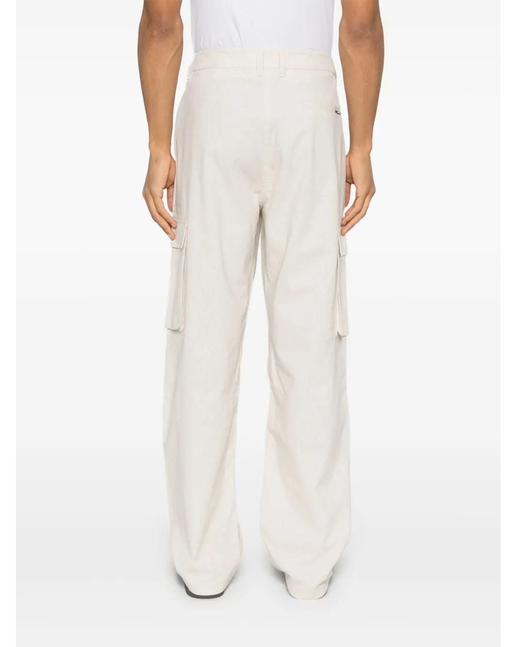 Daily Paper White Cargo Trousers for men