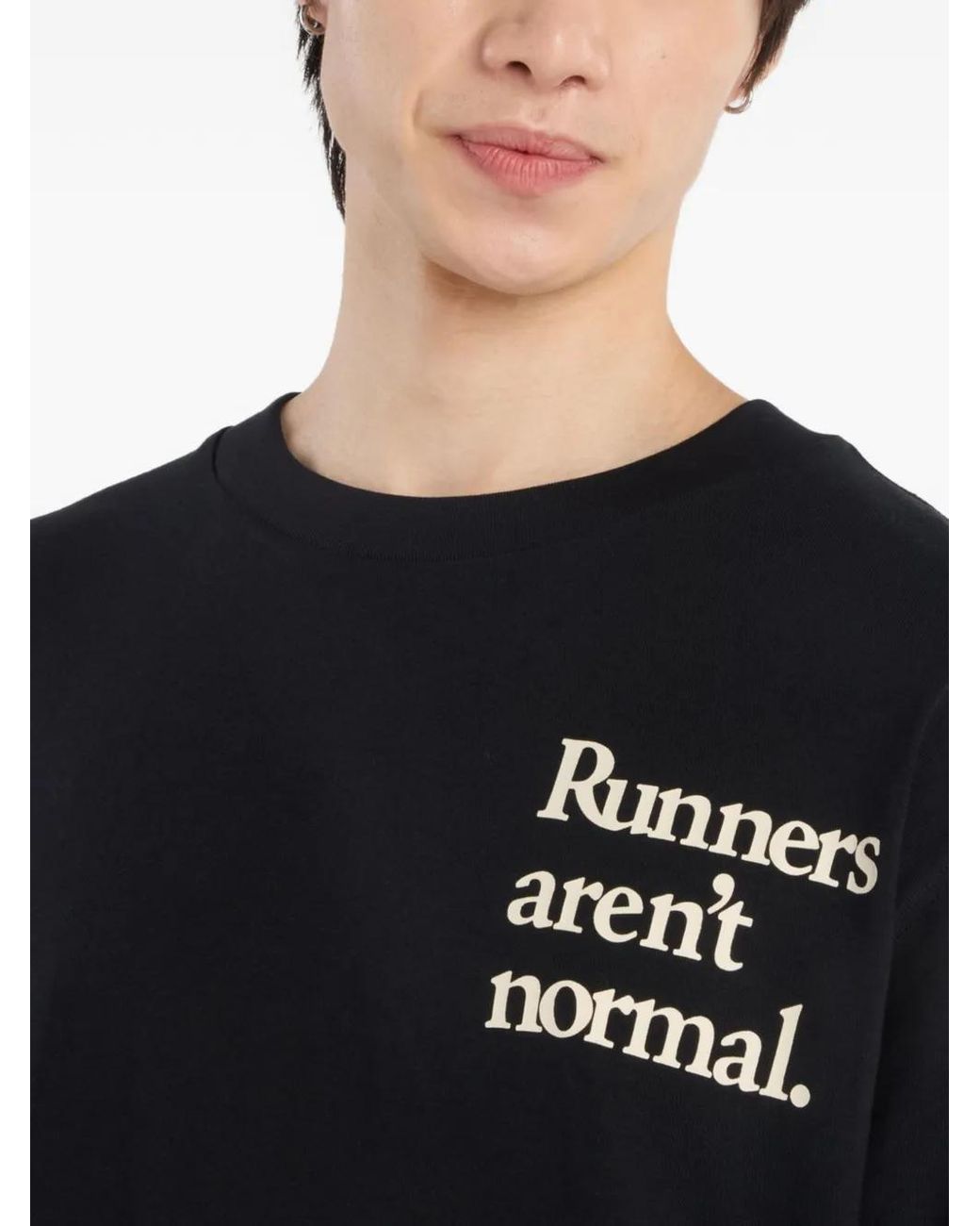 New Balance Black Graphic-Print T-Shirt for men
