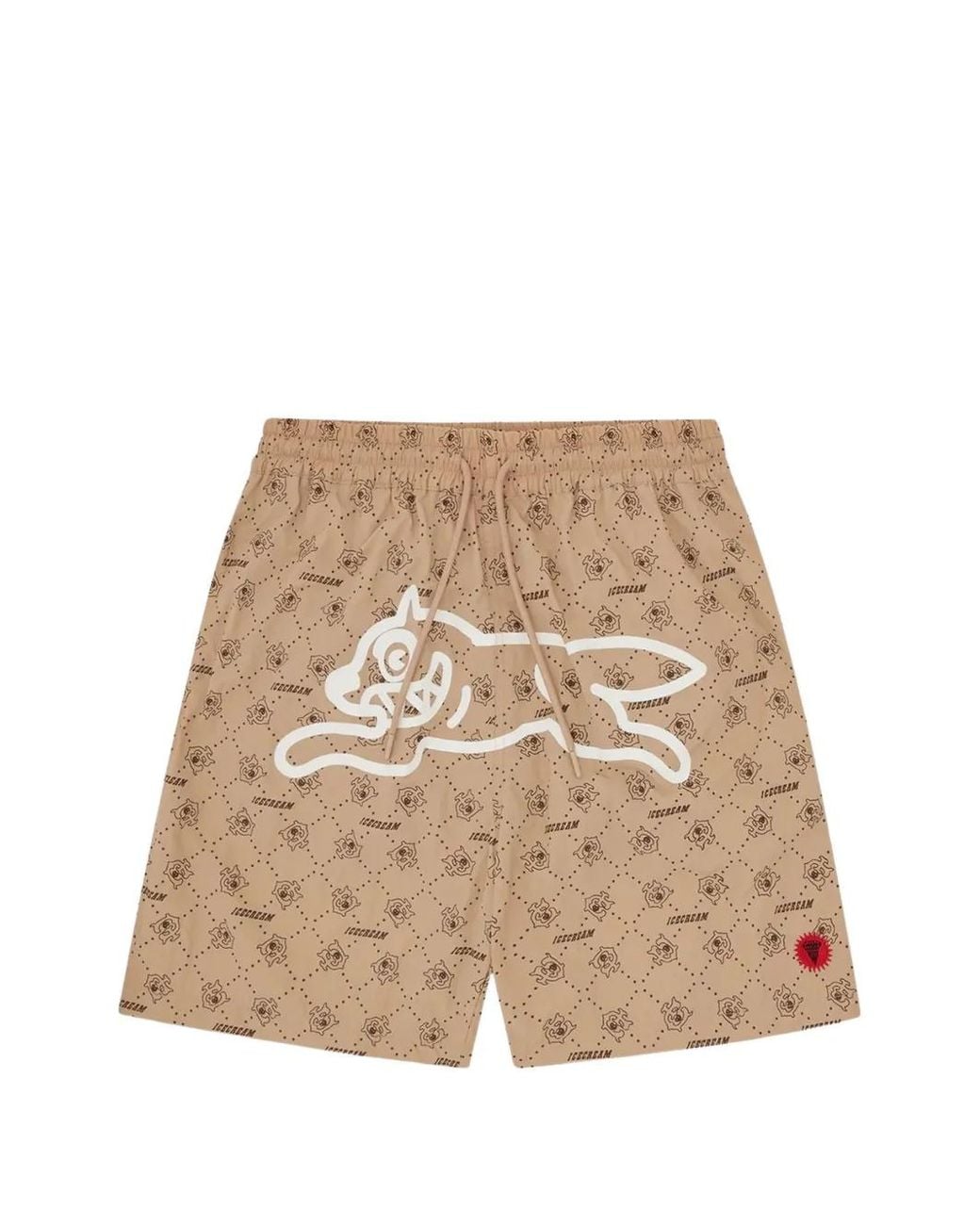 ICECREAM Natural Running Dog Swim Shorts for men