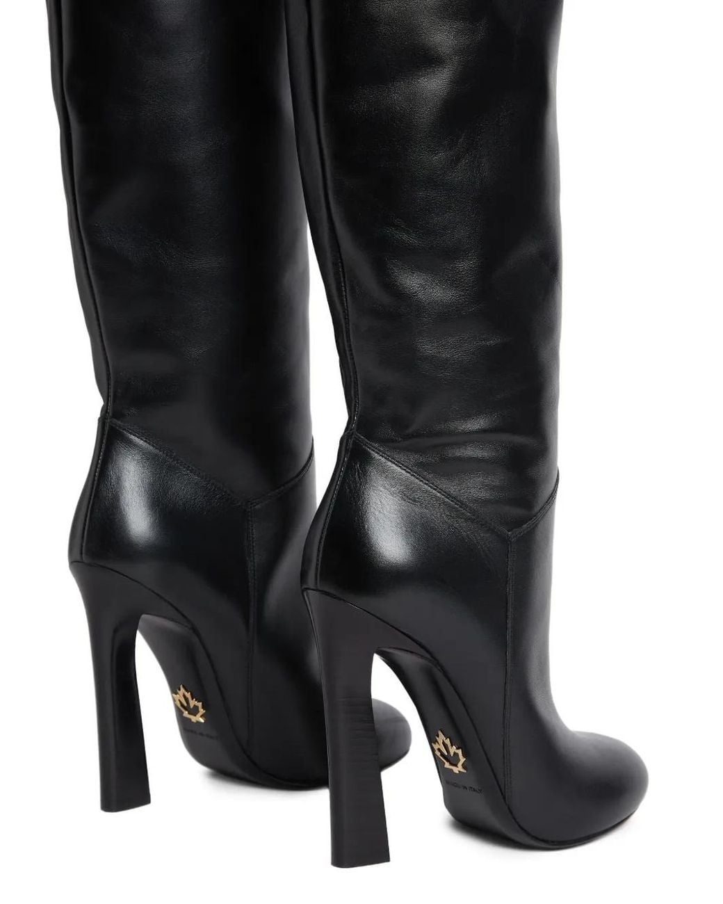DSquared² Black Twin Over-The-Knee Heeled Boots