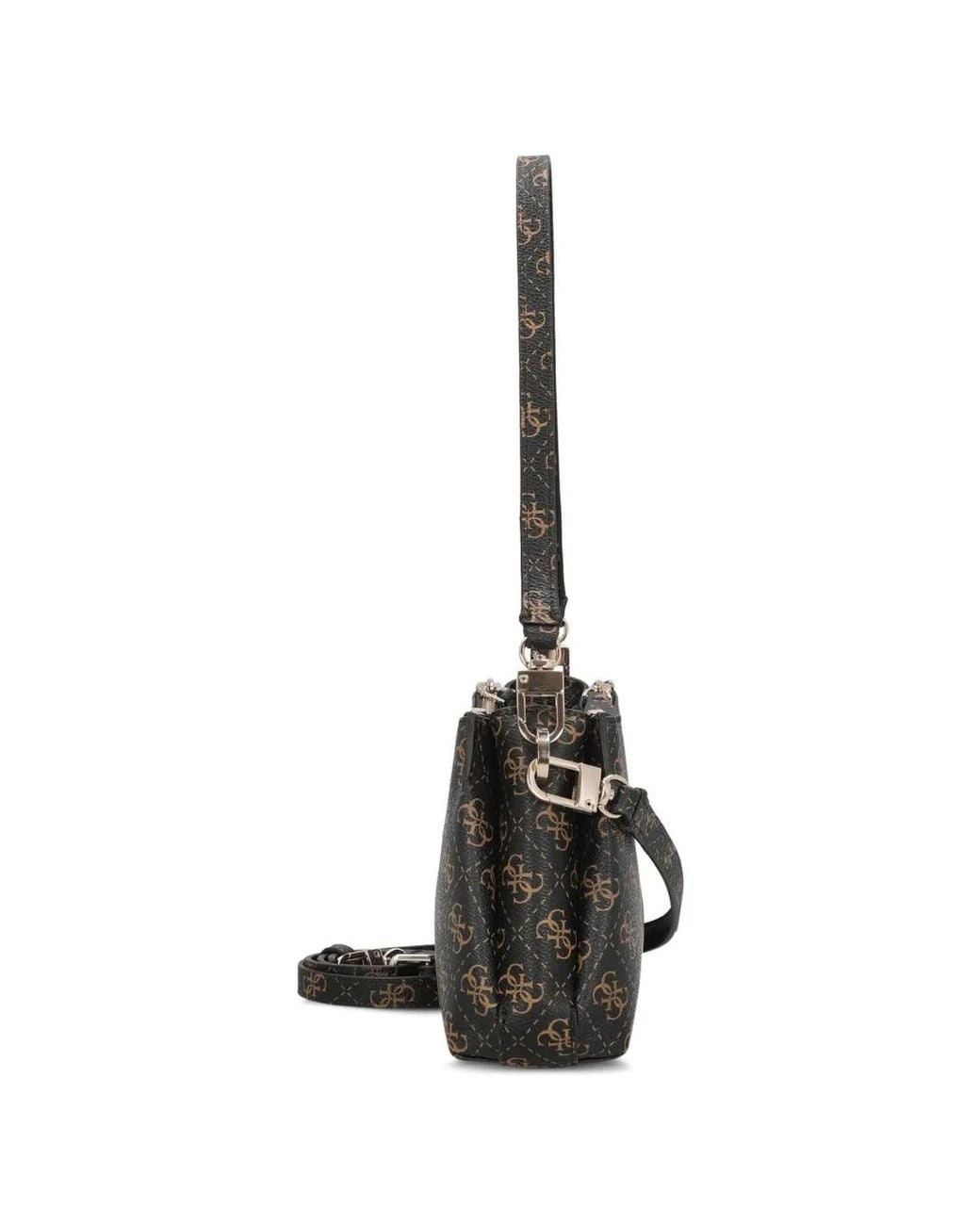 Guess Black Noelle Logo-Patterned Bag
