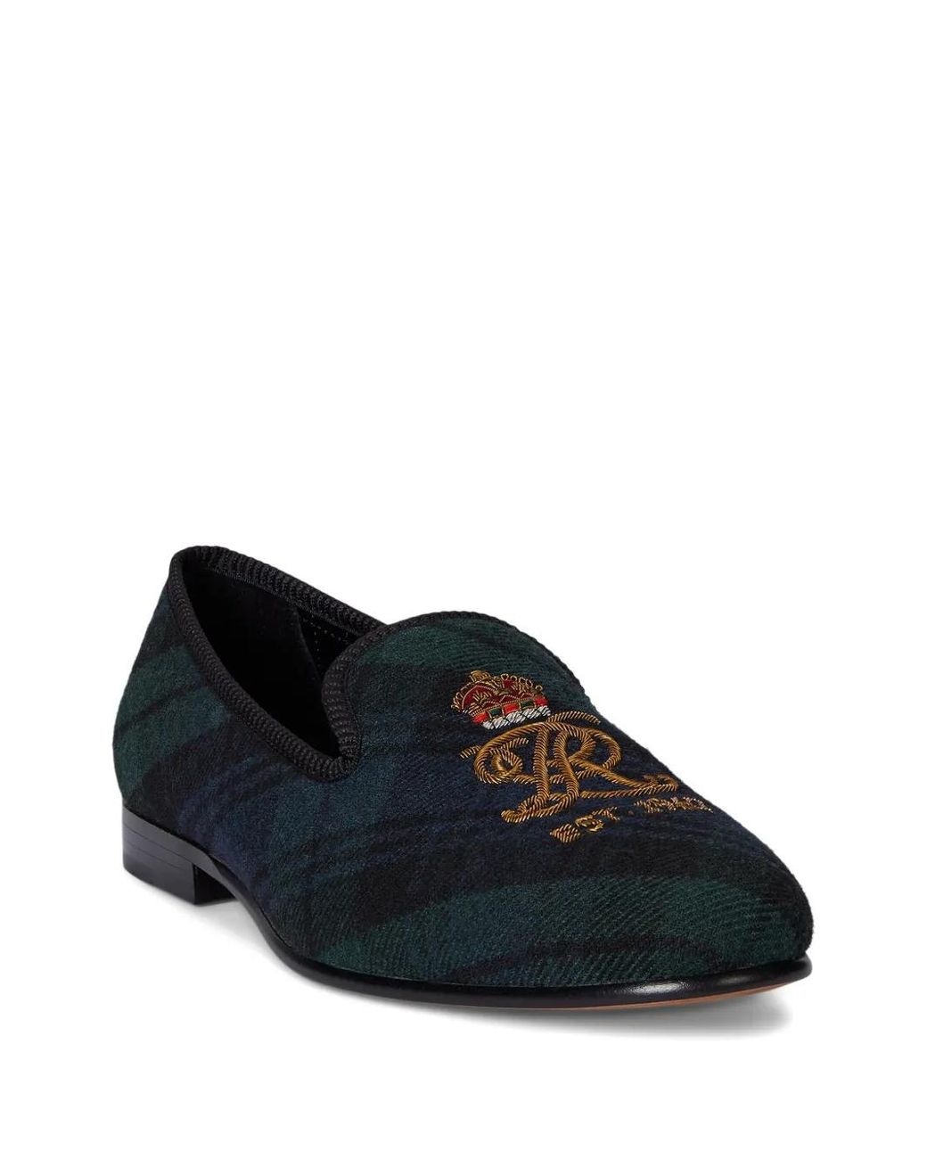 Polo Ralph Lauren Paxton Crest-Embroidered Loafers in Blue for Men
