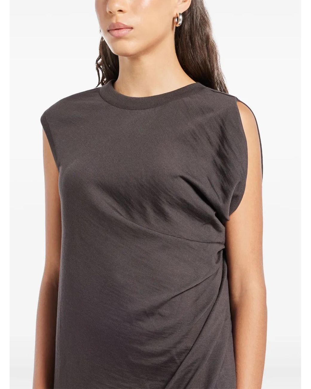 Stella McCartney Gray Draped Dress