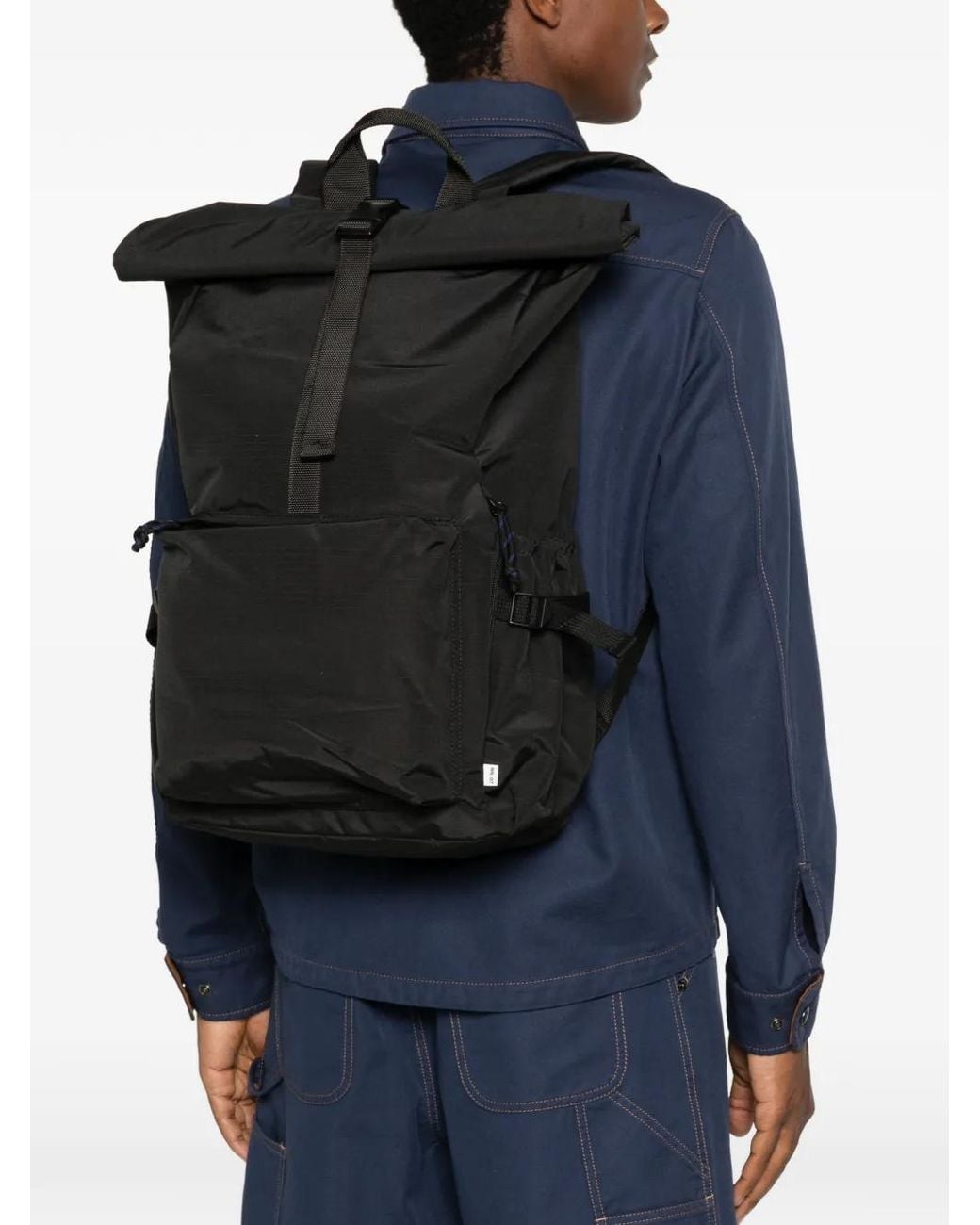 NN07 Black Sac À Dos À Ourverture Roulée Everyday for men