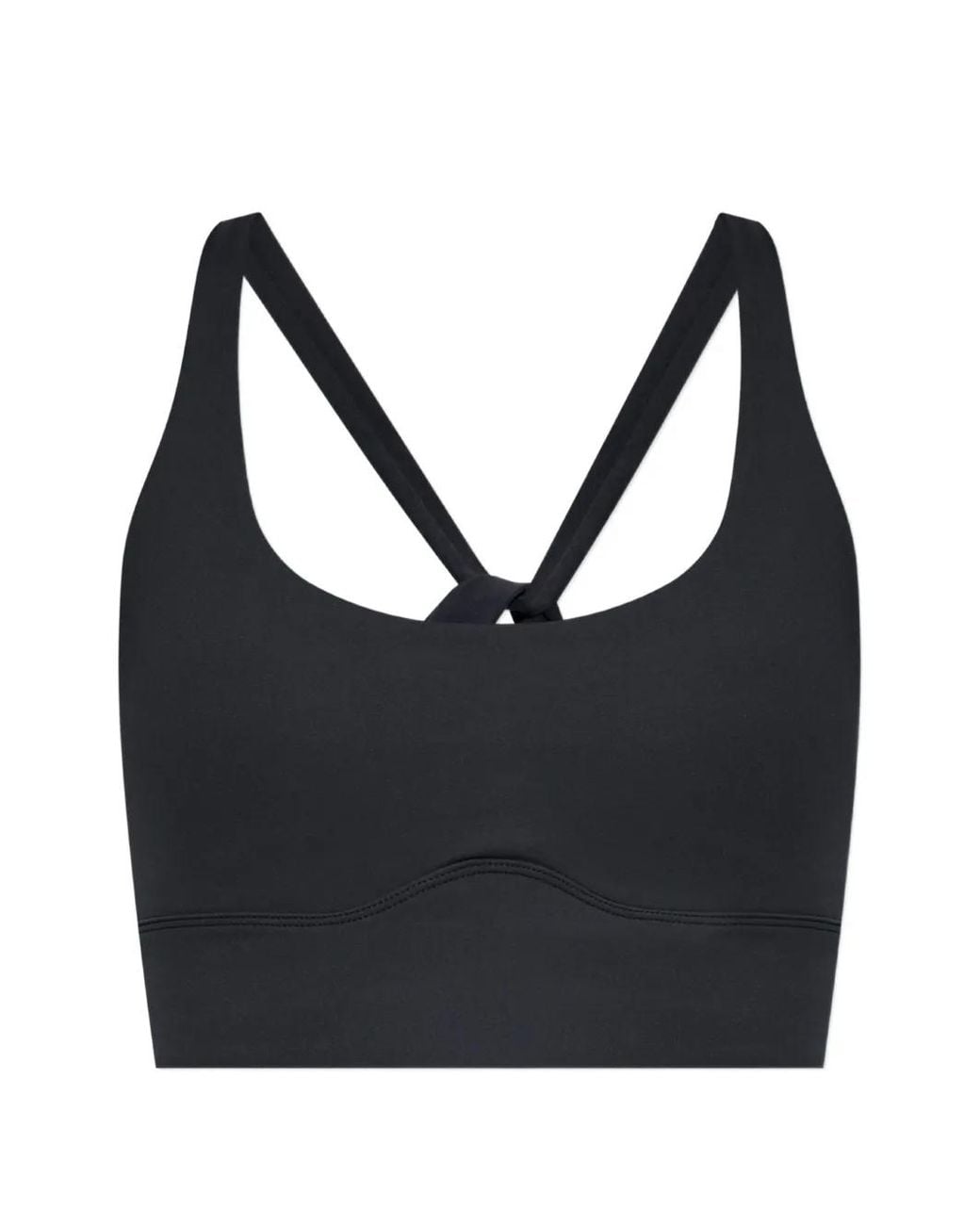 Rethinkit Studios Black Sienna Crossover-Strap Training Top