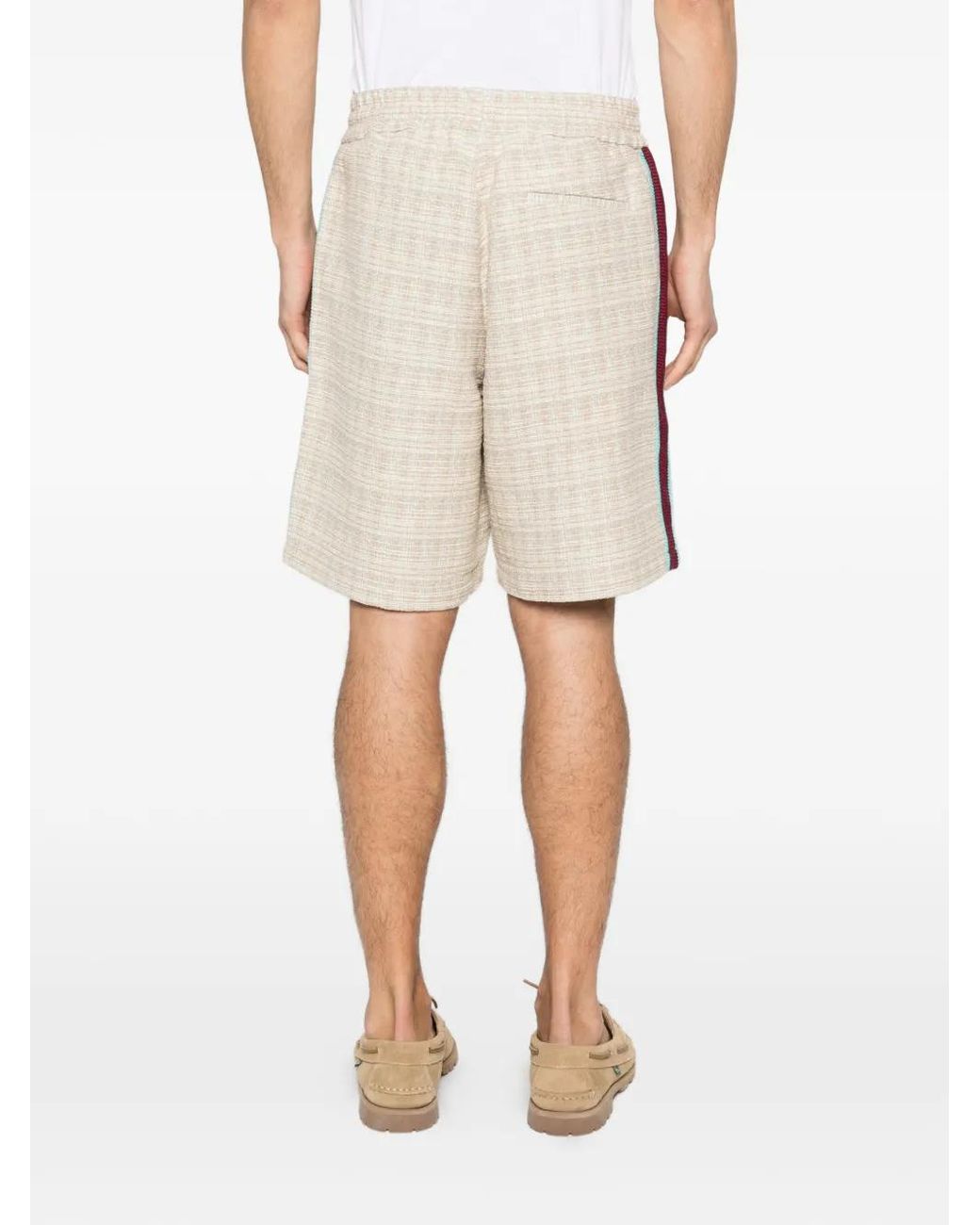 Drole de Monsieur Natural Short À Rayures Latérales Contrastantes for men