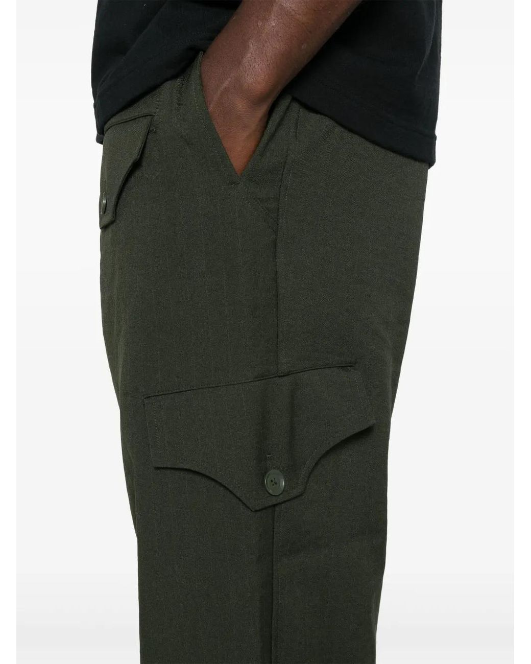 Y-3 Green Sp Straight Cargo Pants for men