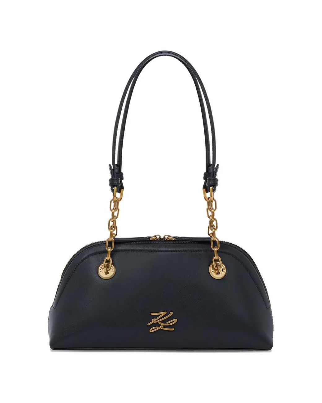Karl Lagerfeld Blue Bowling Bag S Cad Logo