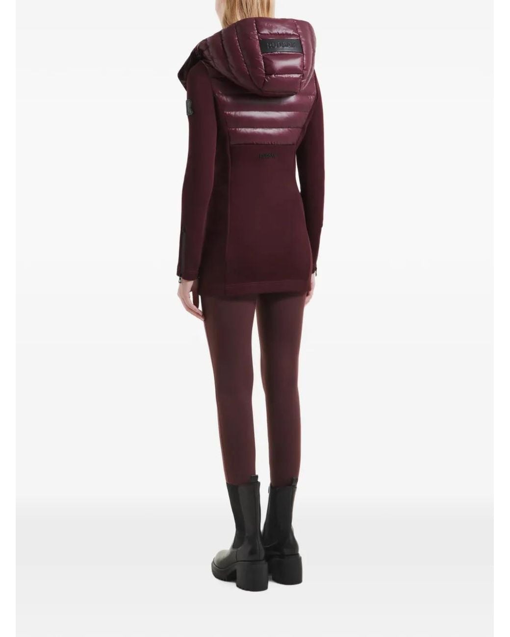 Rudsak Purple Quilted Hooded Coat