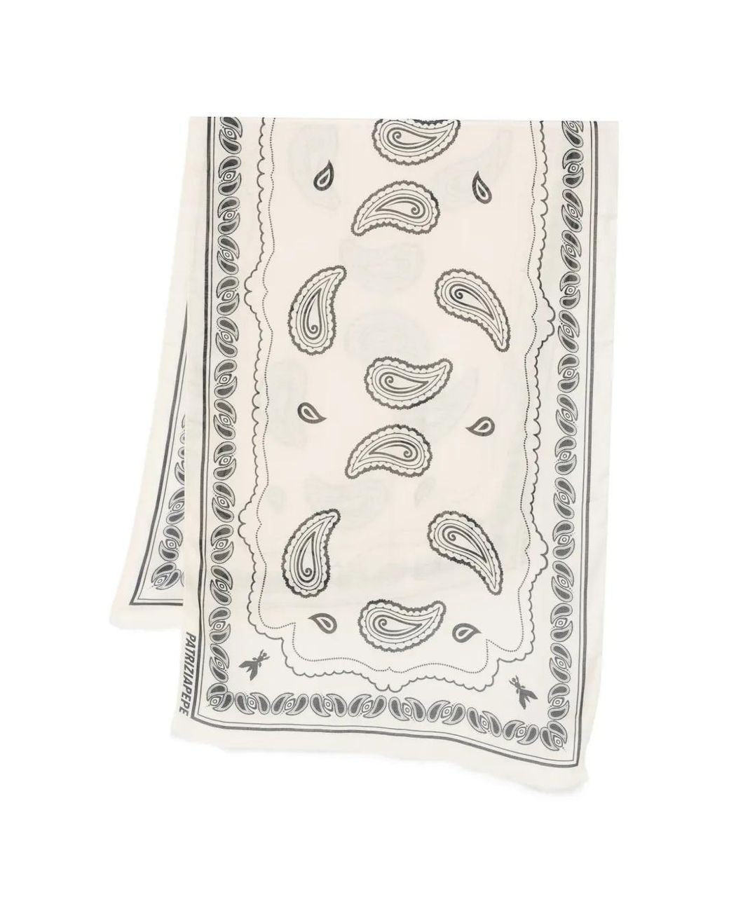 Patrizia Pepe White Graphic-Print Scarf
