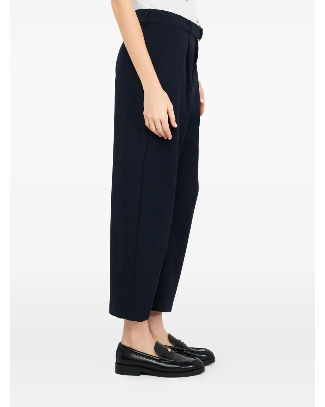 Liu Jo Blue Straight-Leg Trousers