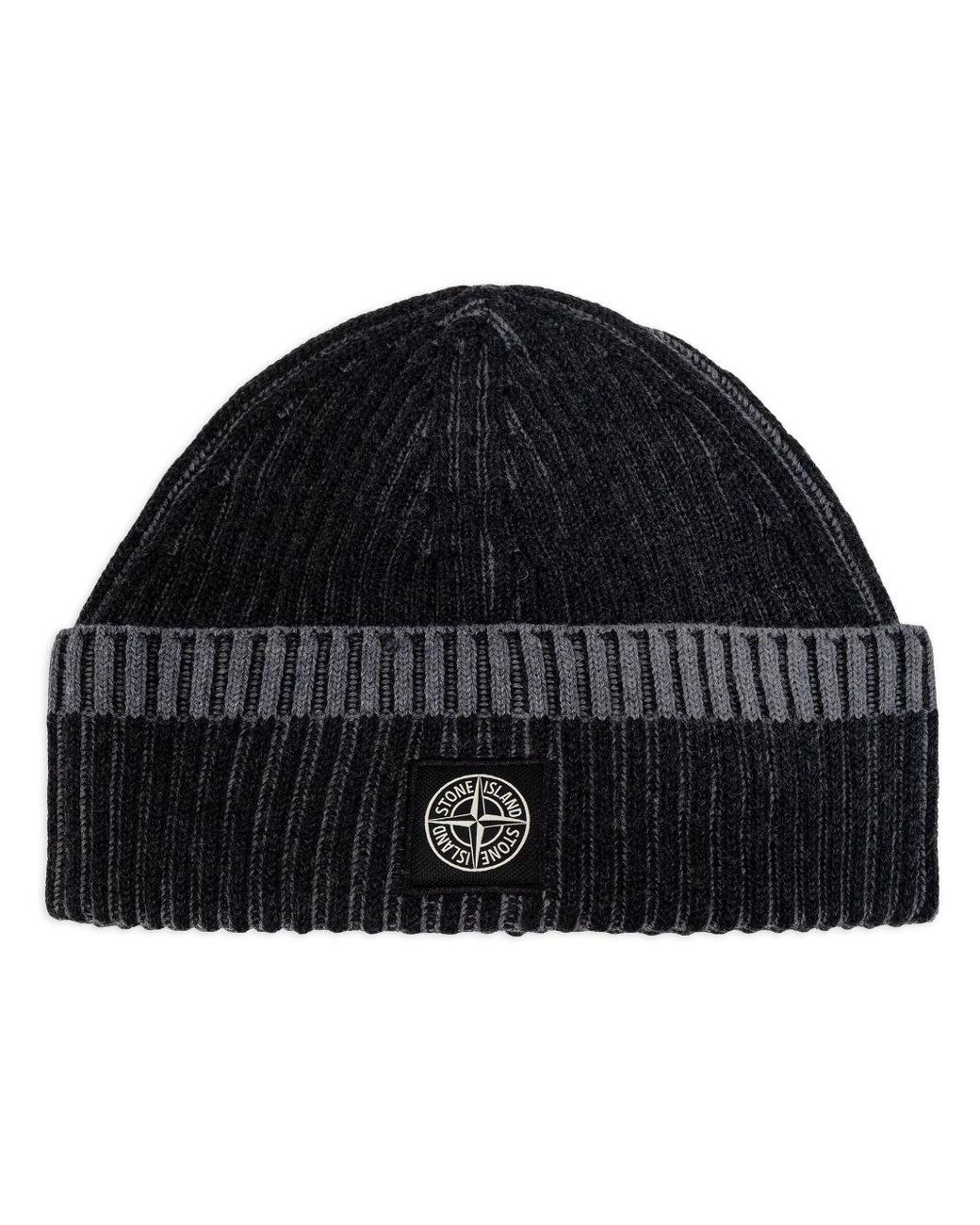 Stone island logo beanie sale