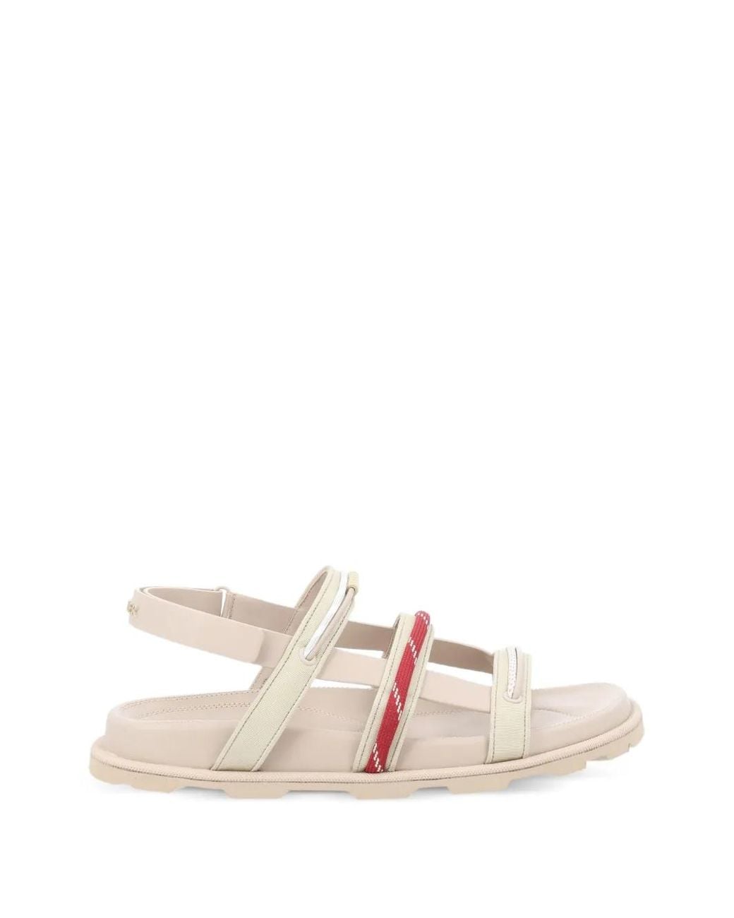 Moncler Pink Vera Island Leather Flat Sandals