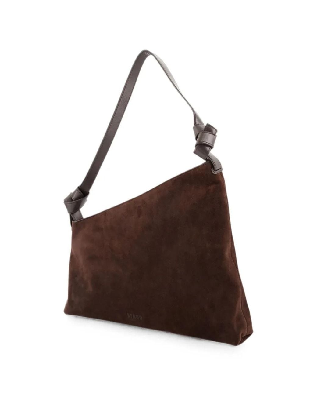 Staud Brown Dani Suede Shoulder Bag