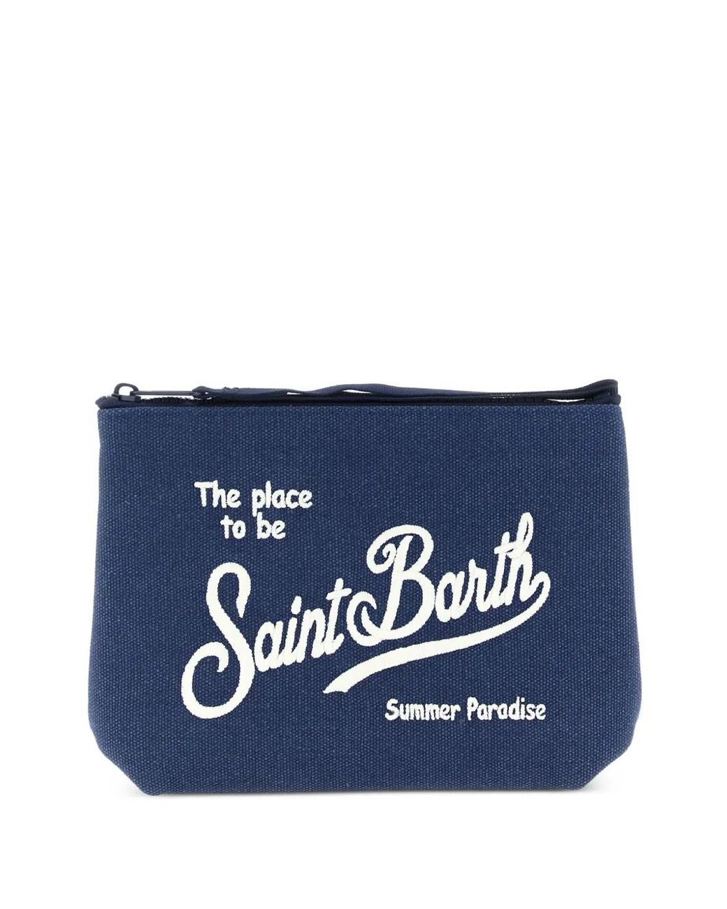 Mc2 Saint Barth Blue Logo Clutch Bag for men