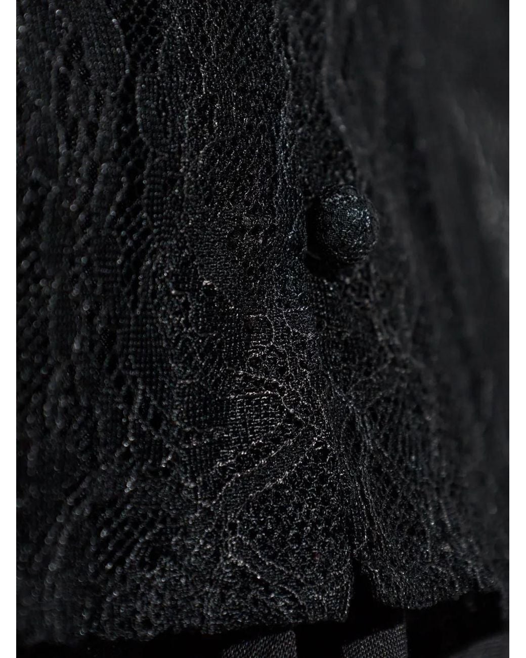 AllSaints Black Athena Lace Tie Shirt