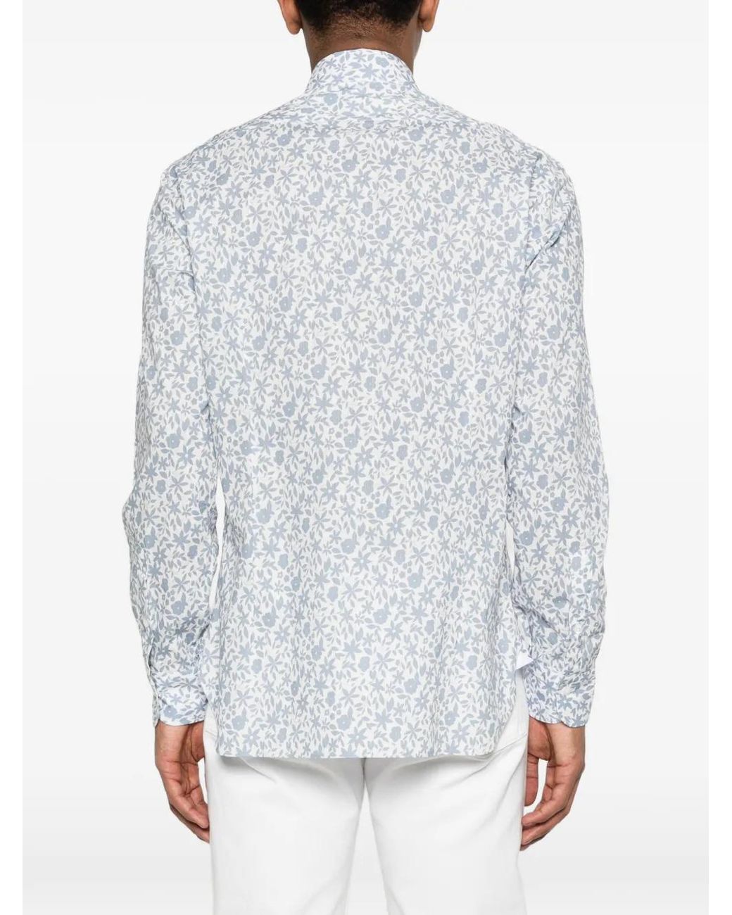 Barba Napoli White Dandy Life Floral Shirt for men