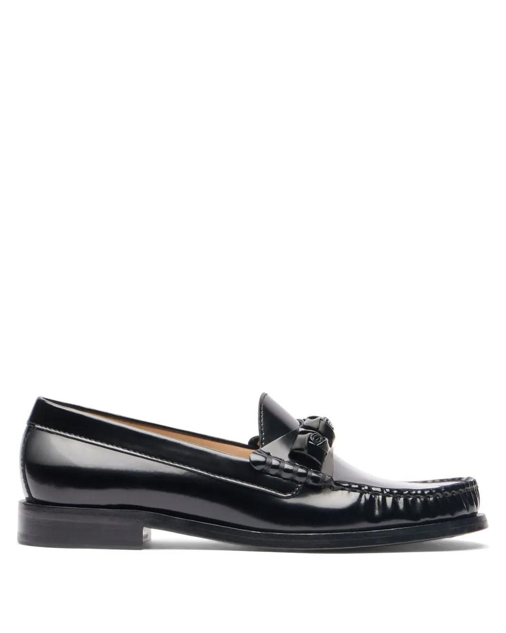 Stuart Weitzman Leren Loafers in het Black