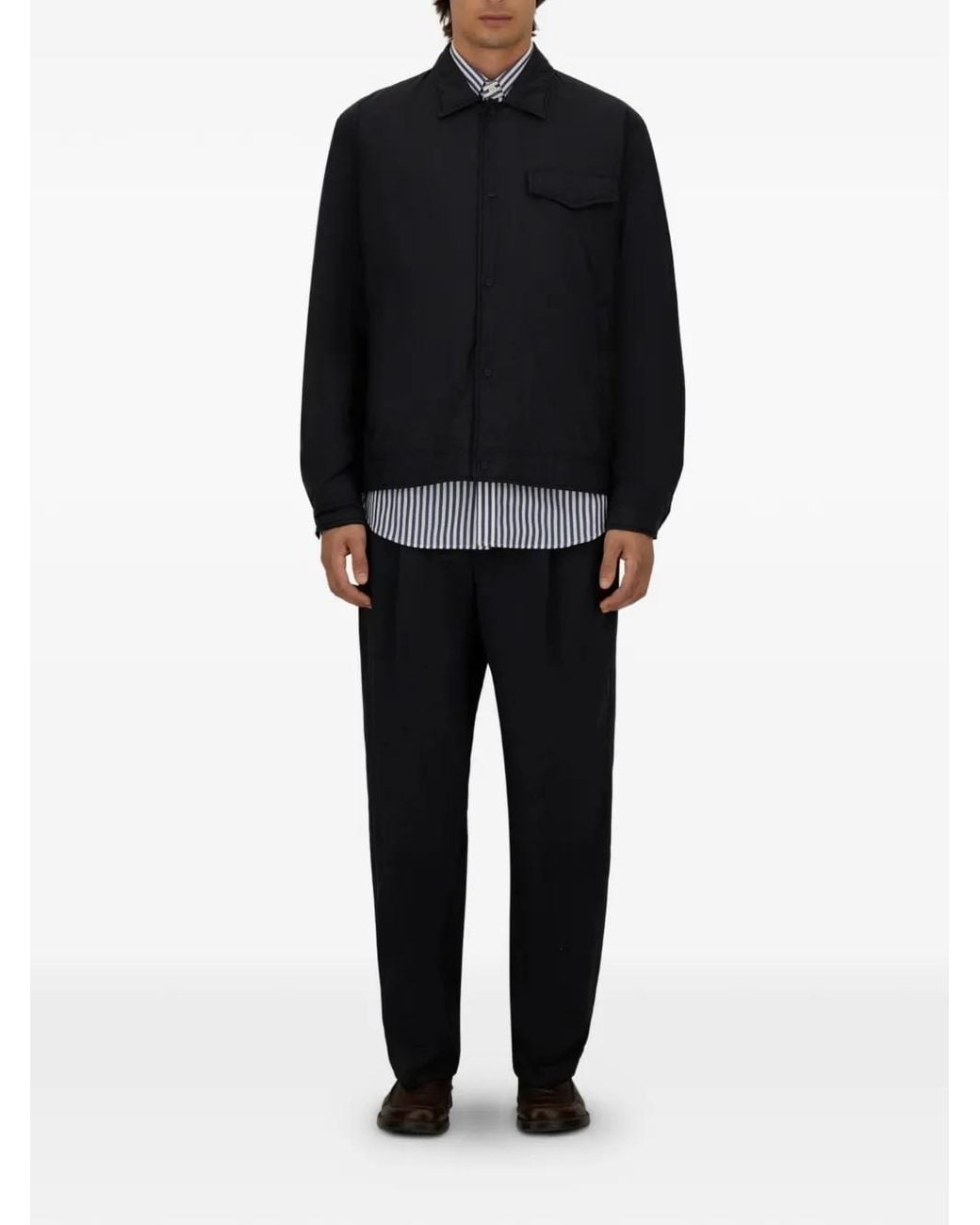 Herno Blue Buttoned Pocket Jacket for men
