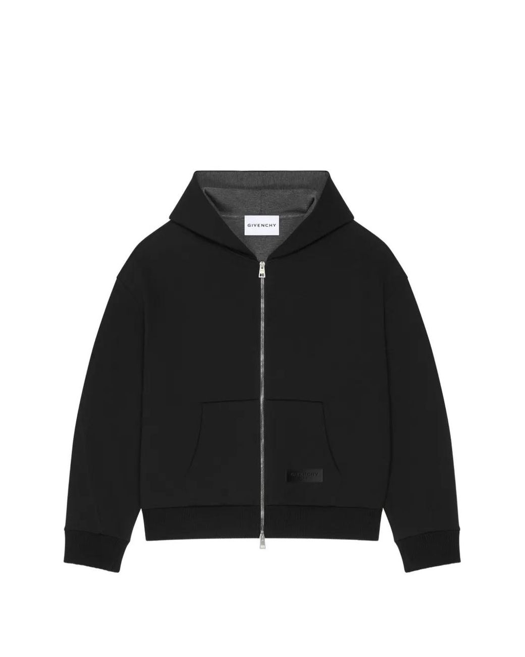 Givenchy Black Couture Seam Zipped Hoodie for men