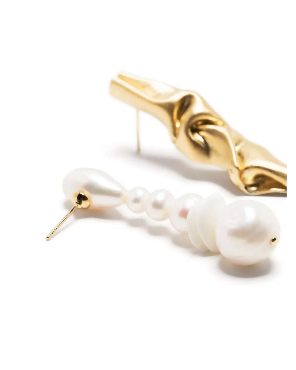 "Pendientes "Notsobig" Crumpl" COMPLETEDWORKS de color White