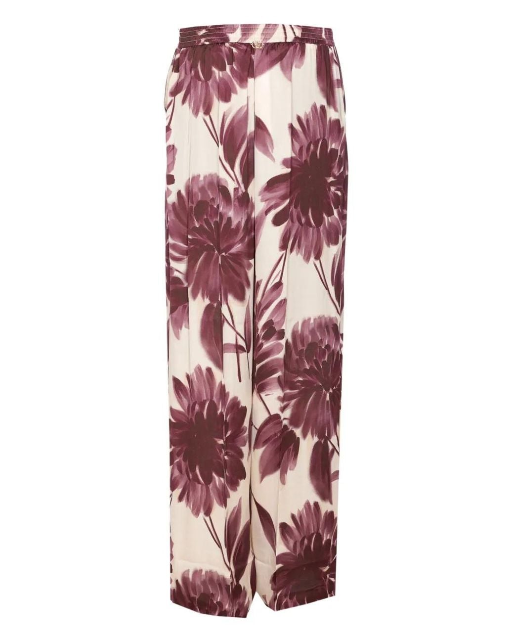 Twinset Red Floral Trousers