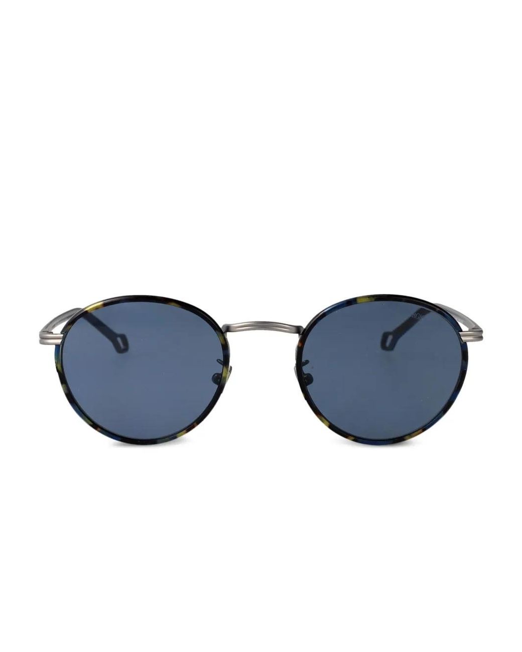 Giorgio Armani Blue Round-Frame Sunglasses