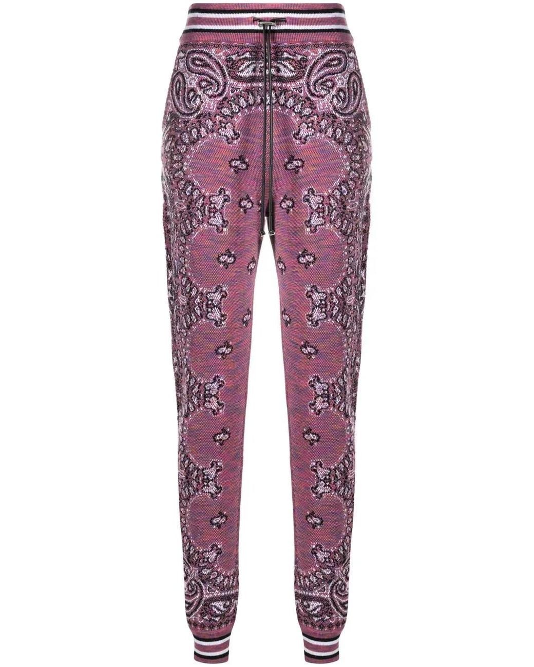 Amiri Red Space Dye Bandana JOGGER Pants