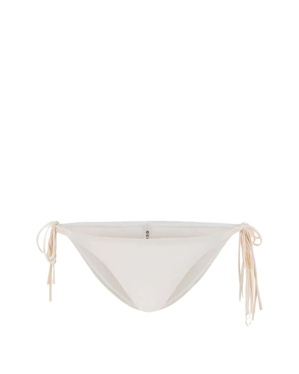 Guess White String Brief Bikini Bottom