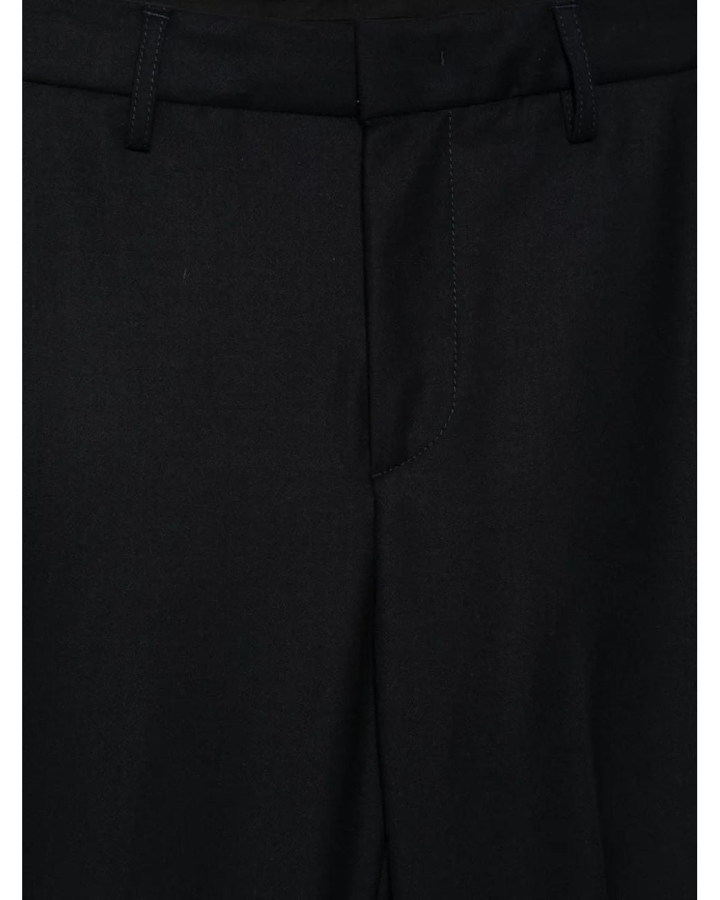 Dondup Black Pressed-Crease Flared Trousers