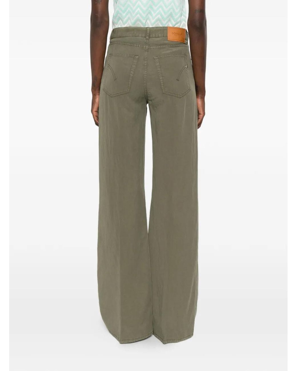 Dondup Amber Jeans Met Vijf Zakken in het Green