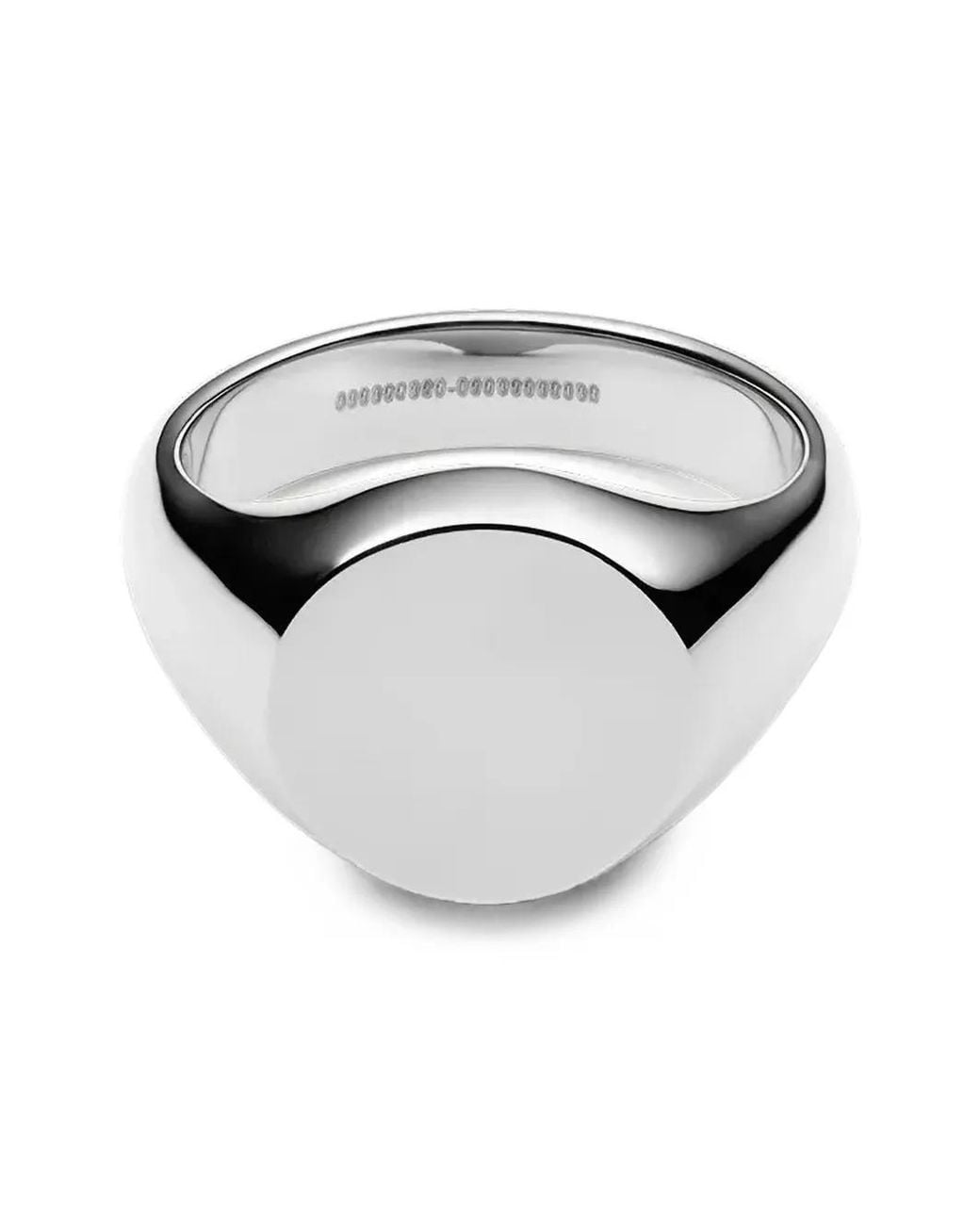 Daniel Wellington Gray Polished Signet Ring for men