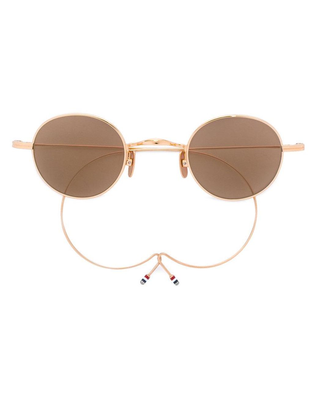Thom Browne Tb-902 Sunglasses in Metallic | Lyst Canada