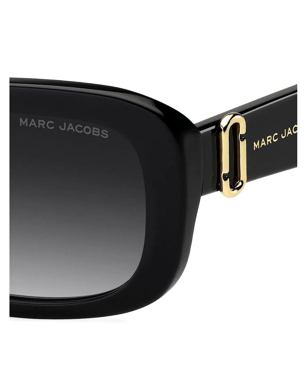 Marc Jacobs Black Rectangle-Frame Sunglasses